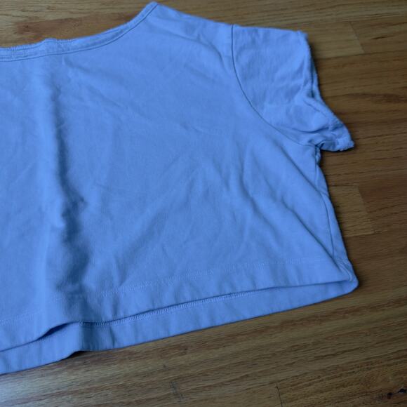 For Days Blue Short Sleeve Cropped Sweatshirt Size XS - Picture 3 of 5